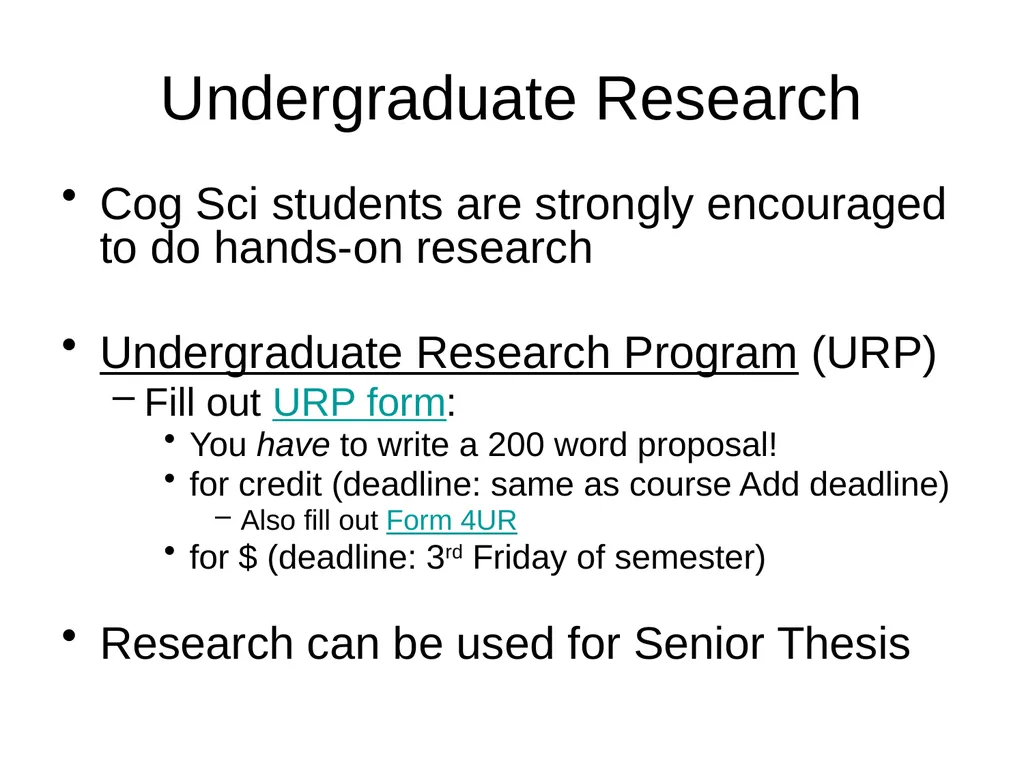 Undergraduate Studies in Cognitive Science Fall - slide 20 of 22