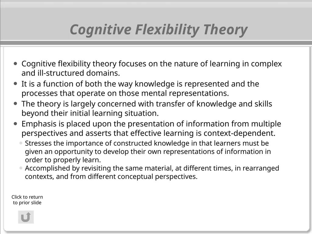 The Cognitive Science of Learning: Implications - slide 28 of 45