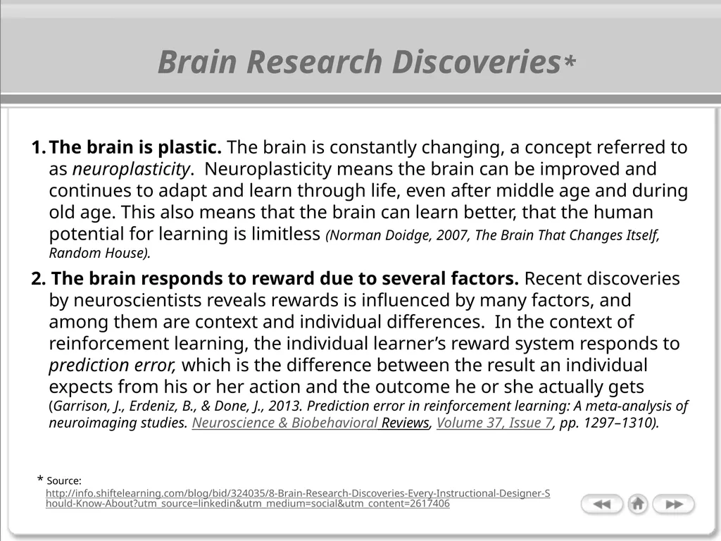 The Cognitive Science of Learning: Implications - slide 20 of 45