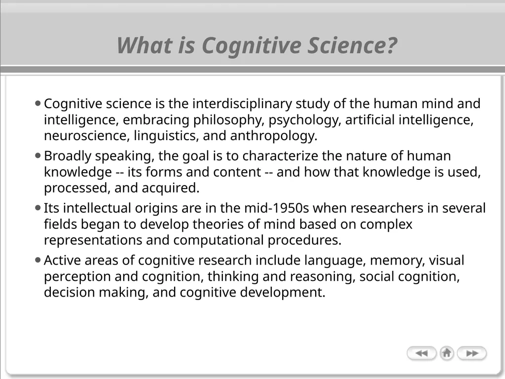 The Cognitive Science of Learning: Implications - slide 3 of 45
