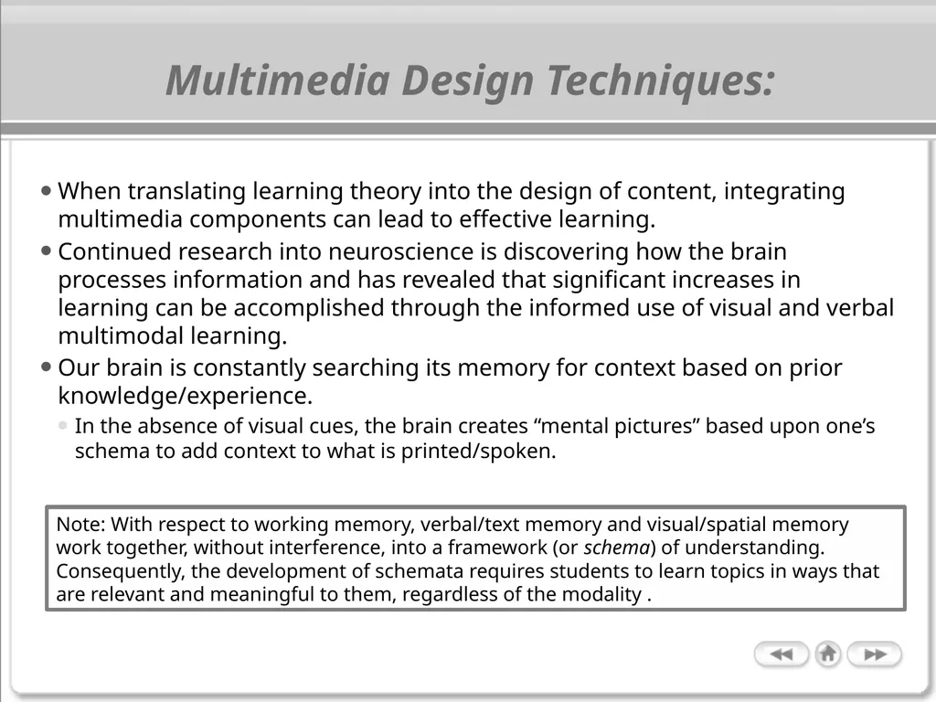 The Cognitive Science of Learning: Implications - slide 16 of 45