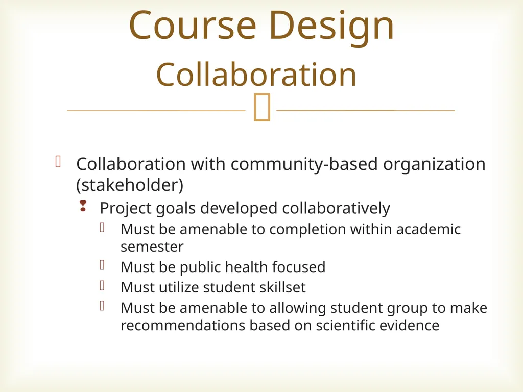 Behavioral Sciences & Health Promotion Capstone - slide 5 of 16