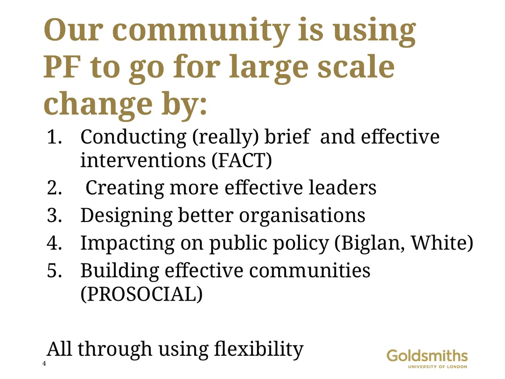 Contextual behavioural science and large-scale - slide 4 of 40