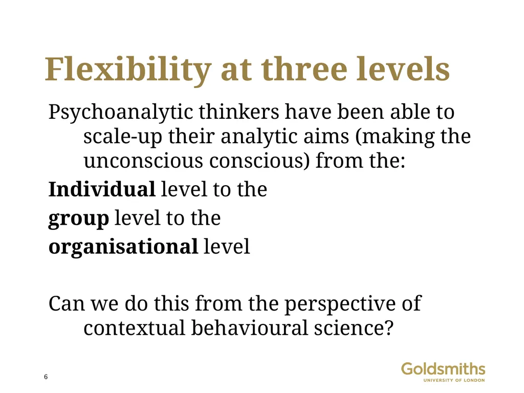 Contextual behavioural science and large-scale - slide 6 of 40