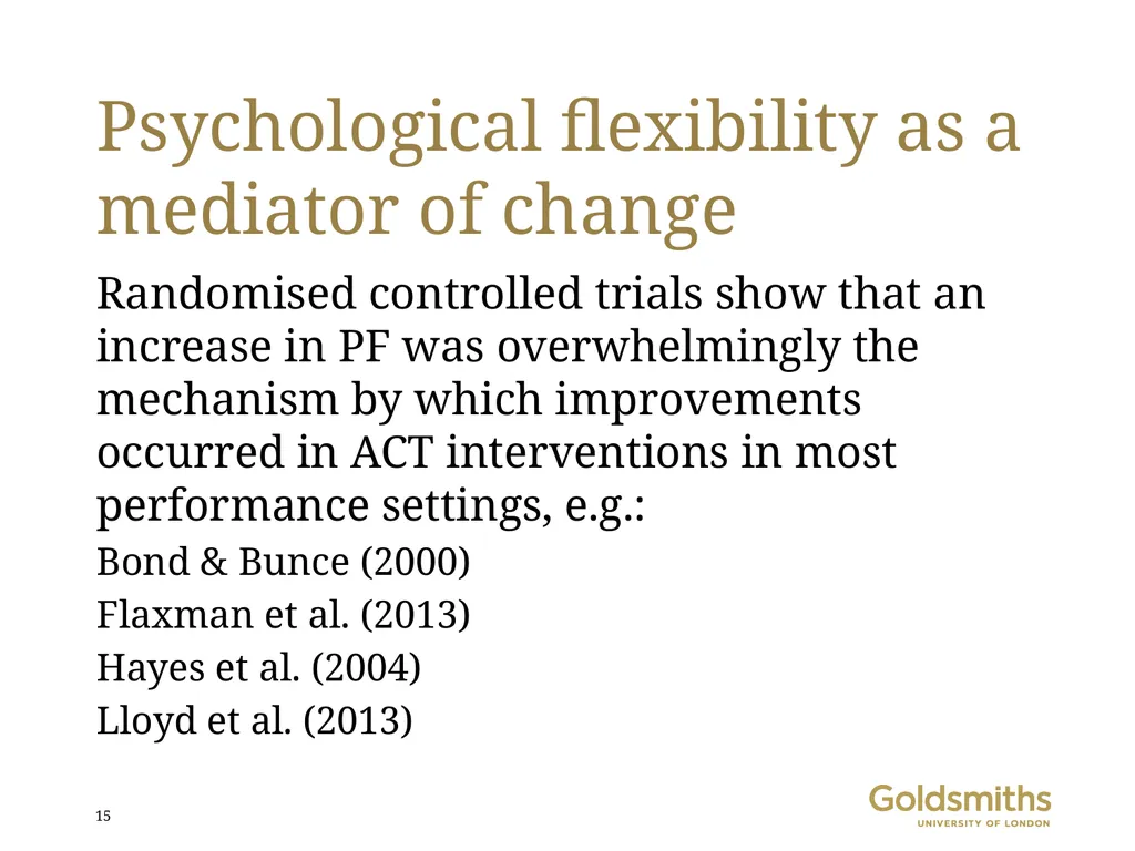 Contextual behavioural science and large-scale - slide 15 of 40
