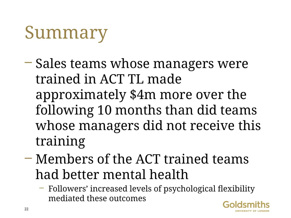 Contextual behavioural science and large-scale - slide 22 of 40