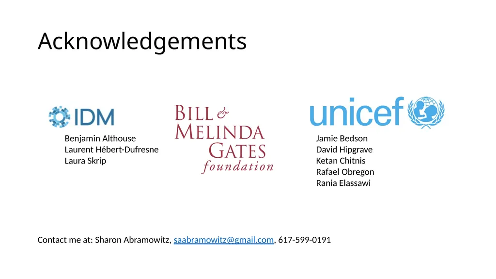 Social and Behavioral Analysis in Ebola Epidemics: - slide 12 of 12