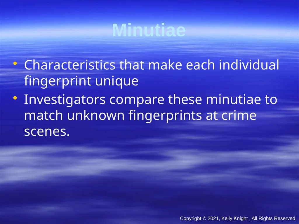Forensic Science (All images have been redacted) - slide 19 of 23