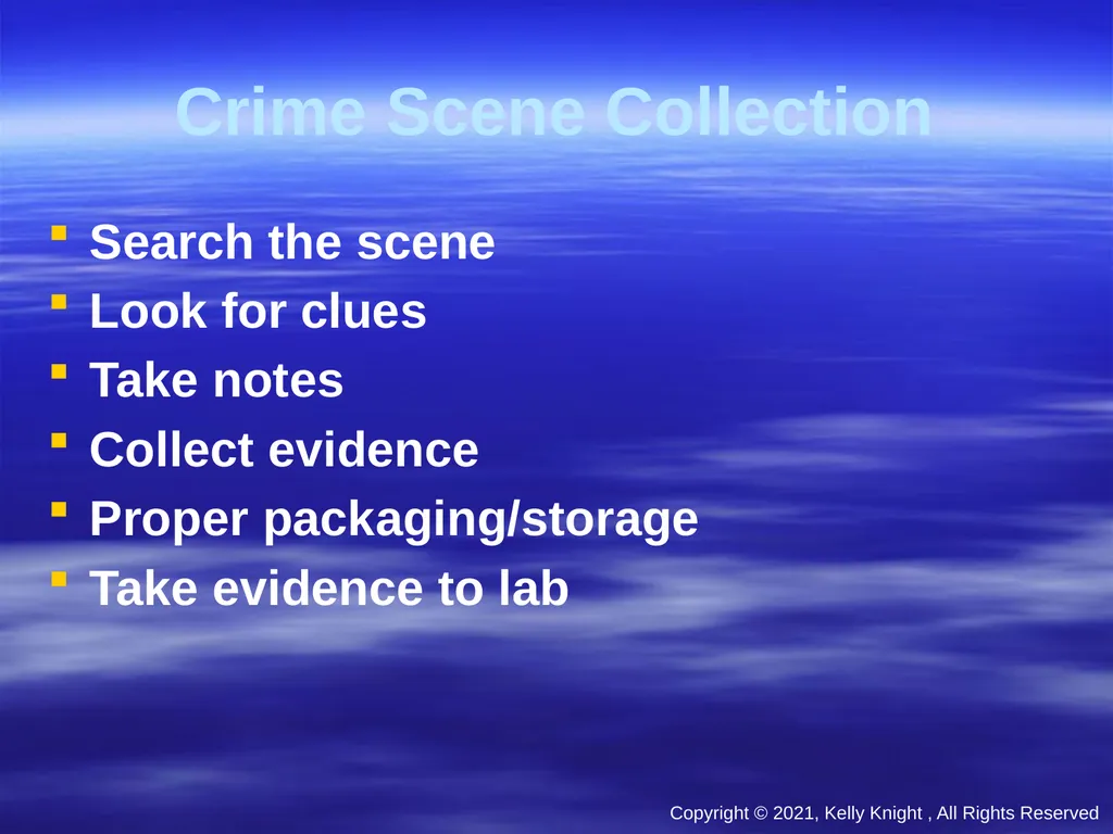 Forensic Science (All images have been redacted) - slide 11 of 23