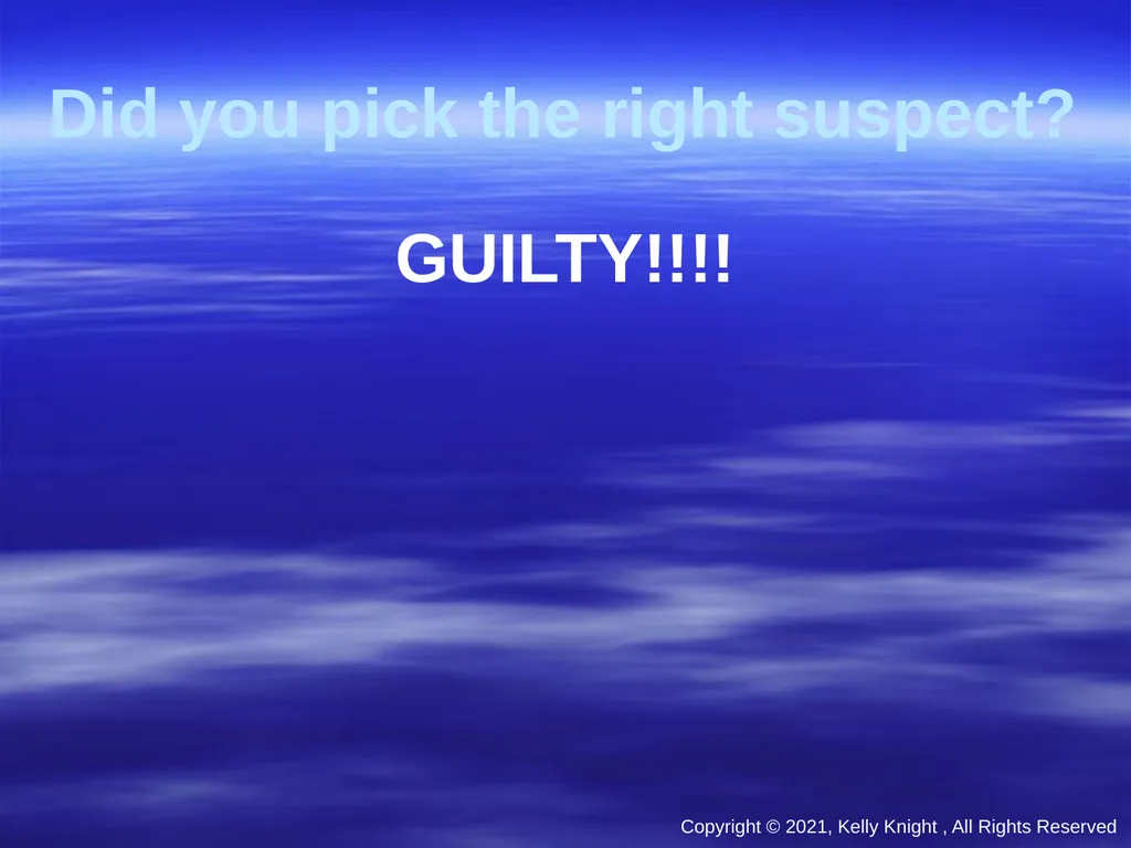 Forensic Science (All images have been redacted) - slide 23 of 23