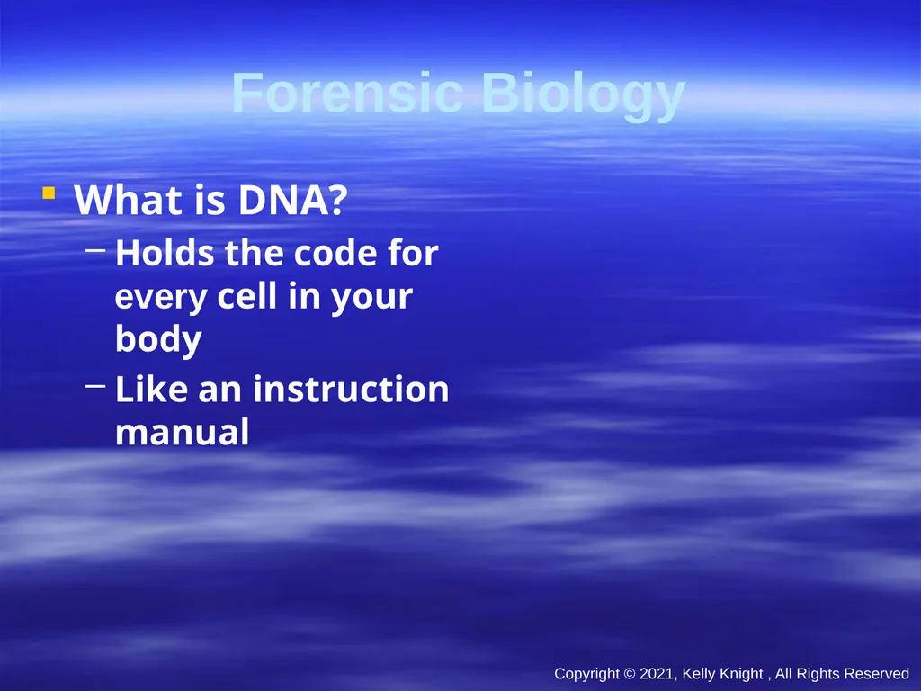 Forensic Science (All images have been redacted) - slide 12 of 23