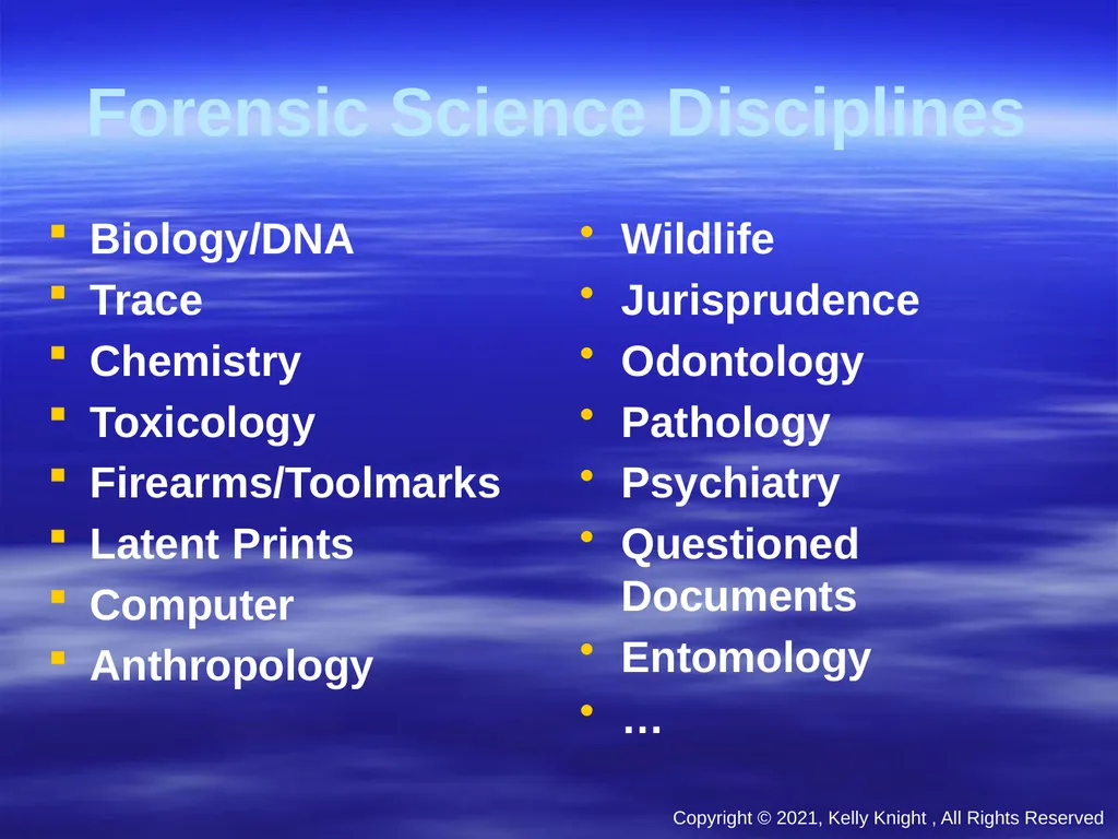 Forensic Science (All images have been redacted) - slide 6 of 23