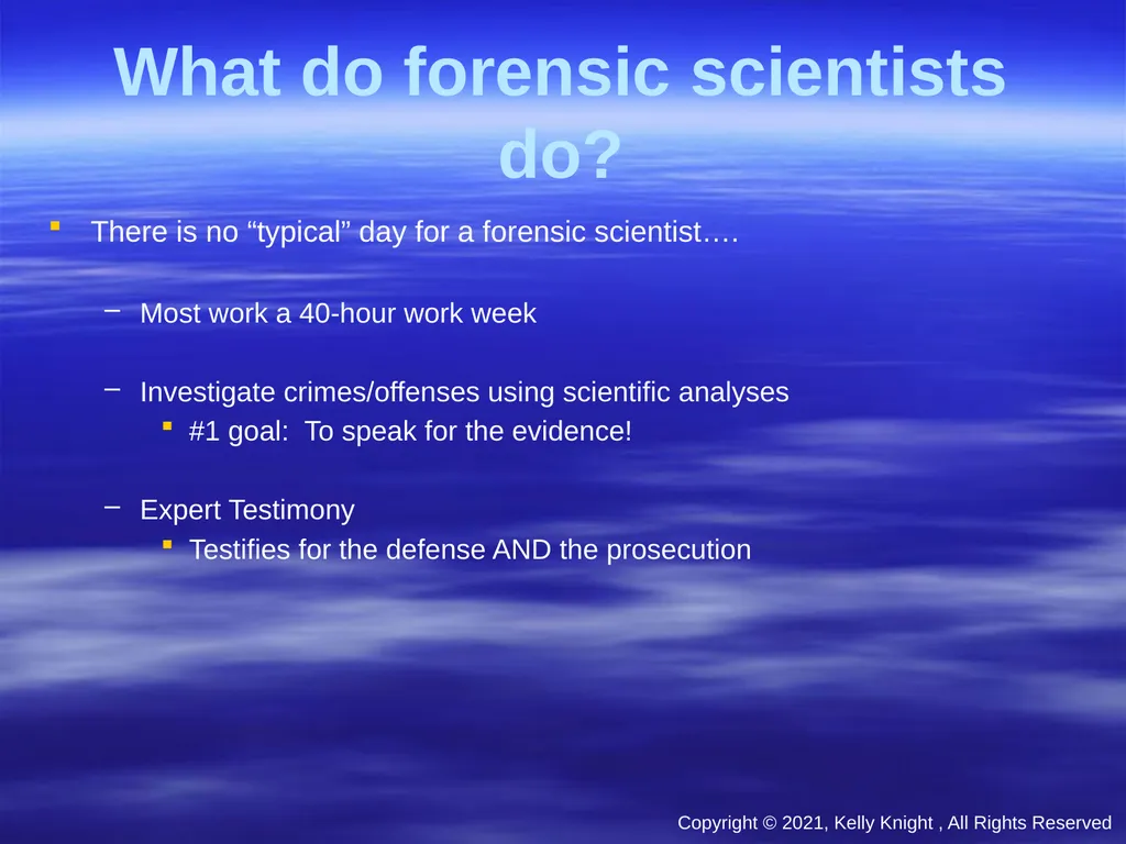 Forensic Science (All images have been redacted) - slide 5 of 23