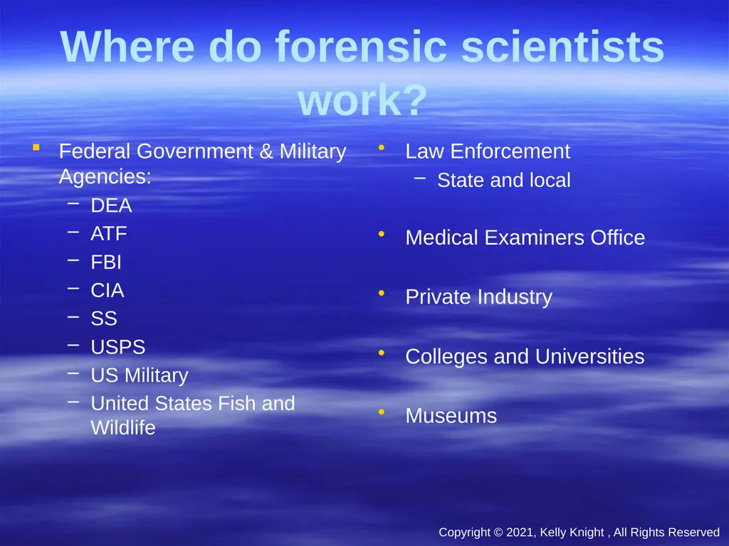 Forensic Science (All images have been redacted) - slide 7 of 23