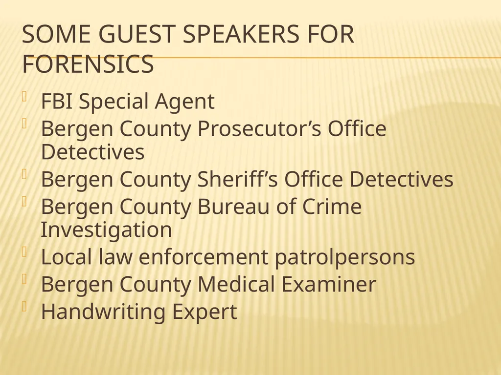Syracuse University Project Advance Forensic - slide 13 of 28