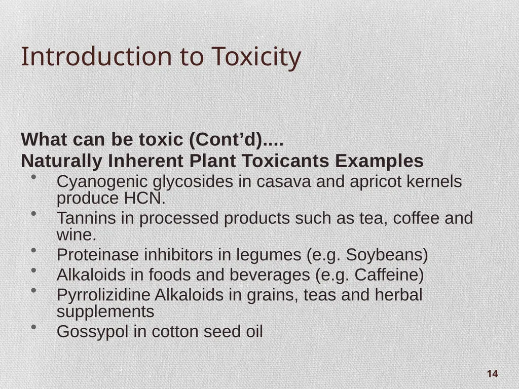 Chapter 1.2: Introduction to Toxicity and - slide 14 of 18