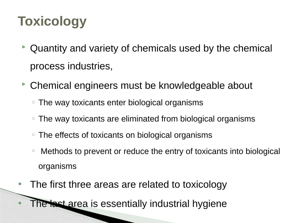 Chapter 2 Toxicology Toxicology was defined as the - slide 3 of 32