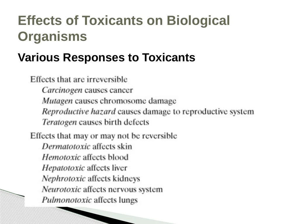 Chapter 2 Toxicology Toxicology was defined as the - slide 10 of 32