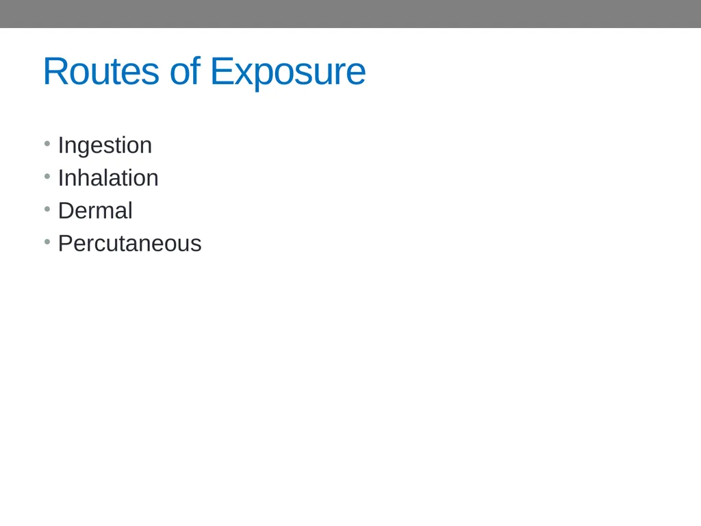 CHAPTER 4 Basic Concepts in Industrial Toxicology - slide 11 of 35