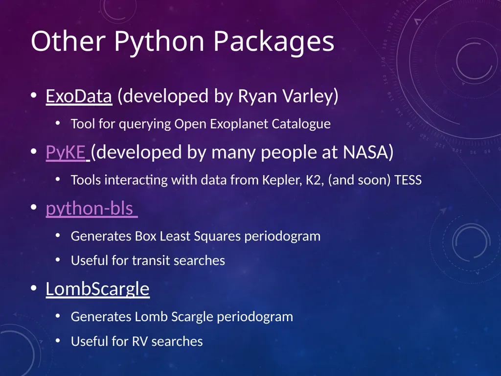 Computational Tools in Planetary Astrophysics - slide 7 of 7