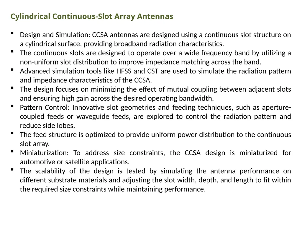 TO DEVELOP “UNIFIED COMPLEX RADIO ANTENNA “ BY - slide 24 of 40