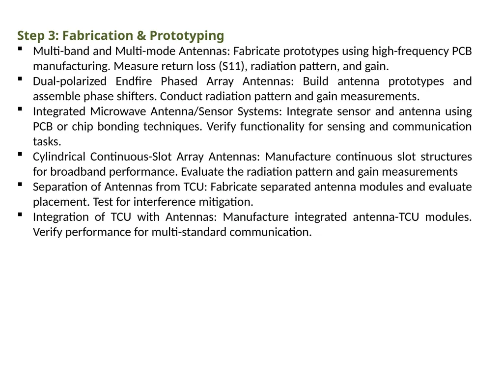 TO DEVELOP “UNIFIED COMPLEX RADIO ANTENNA “ BY - slide 29 of 40