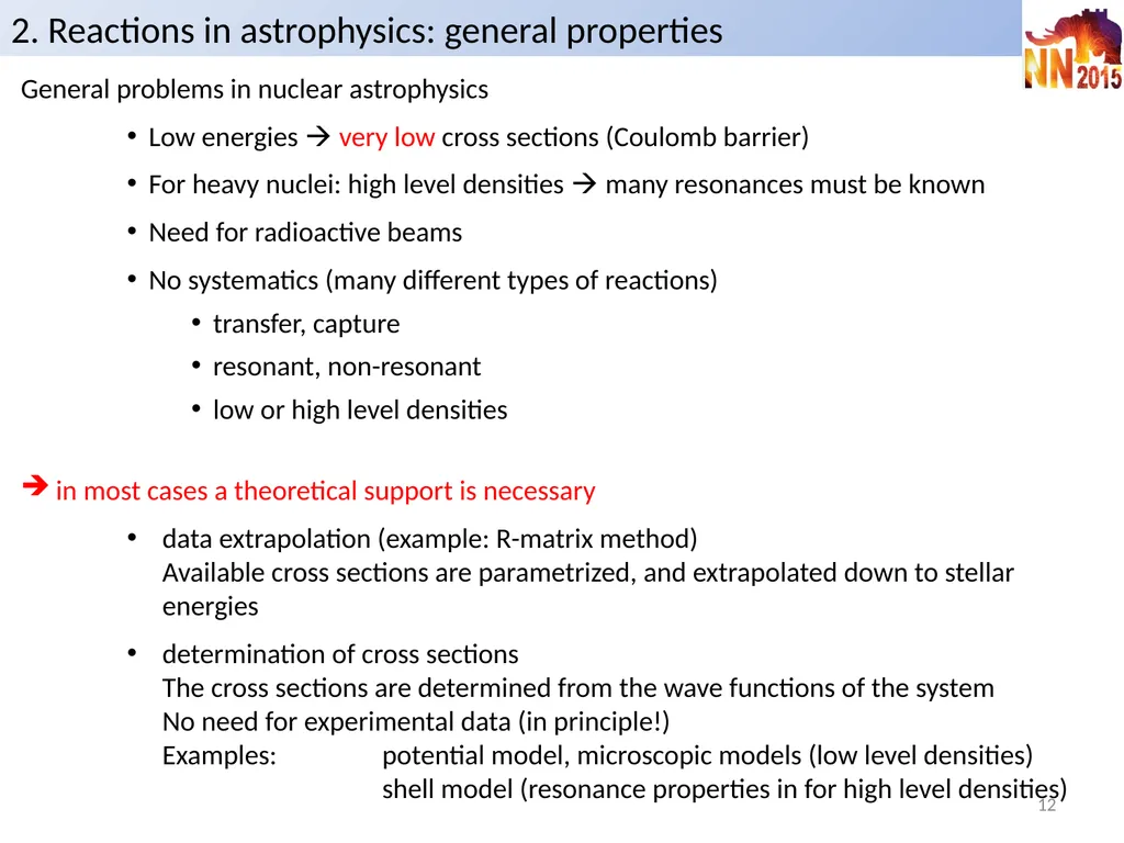 Reaction models in nuclear astrophysics P. - slide 12 of 37