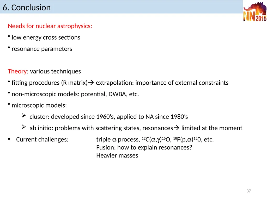 Reaction models in nuclear astrophysics P. - slide 37 of 37