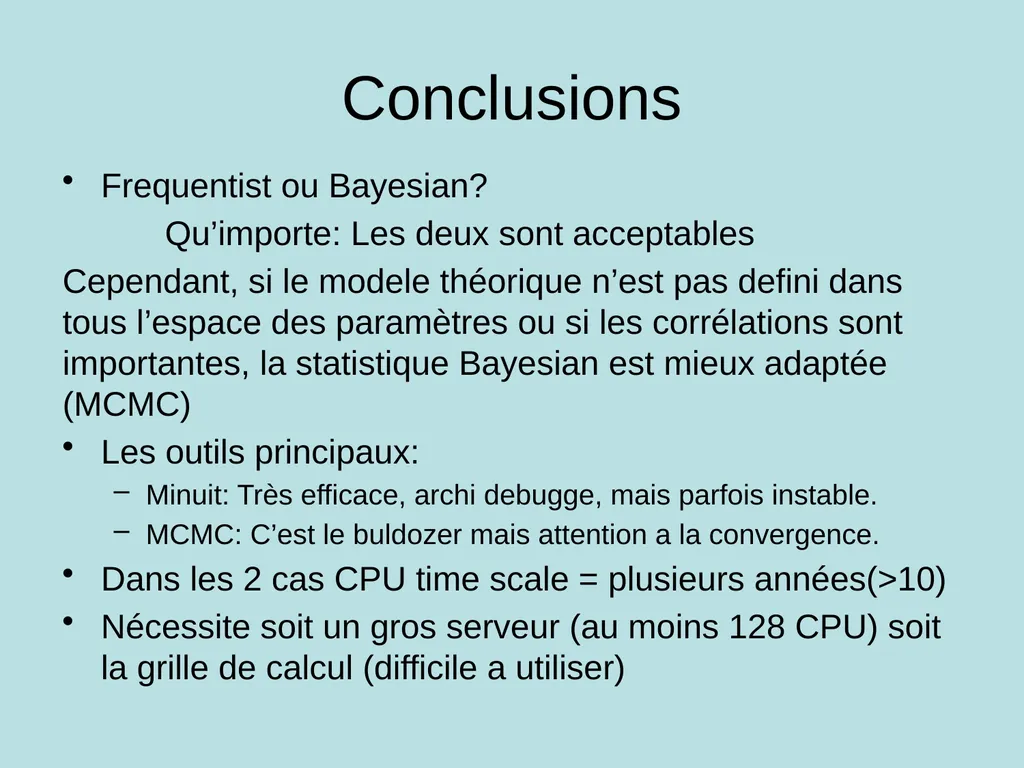 Outils et methodes A. Tilquin Quelles - slide 23 of 46