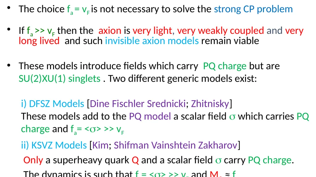 Axions and Cosmology Roberto Peccei UCLA KAERU - slide 11 of 35