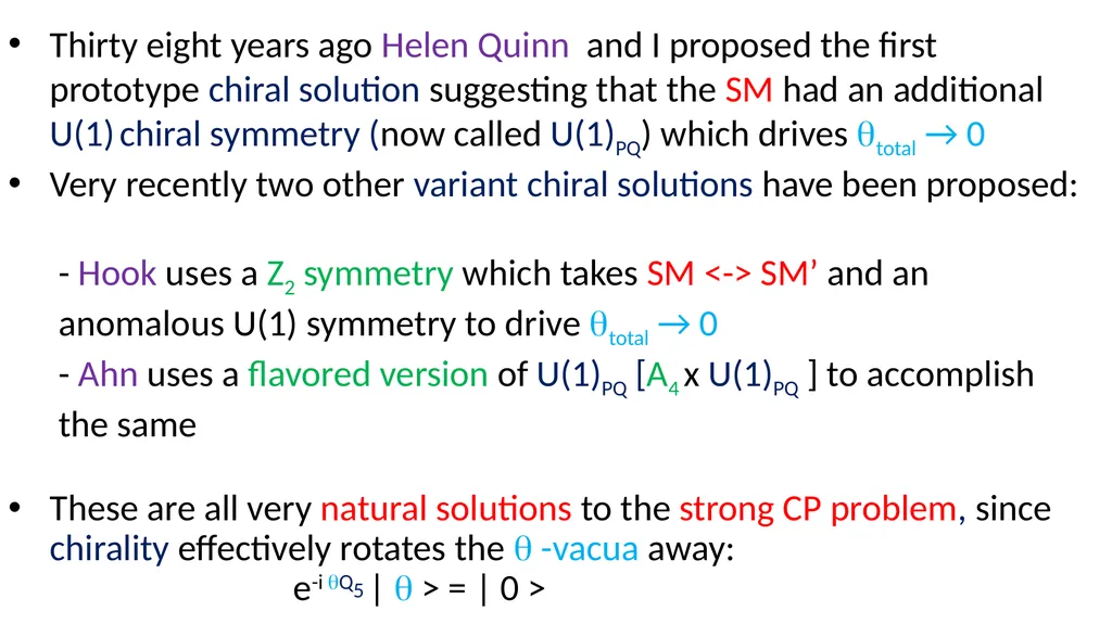 Axions and Cosmology Roberto Peccei UCLA KAERU - slide 7 of 35