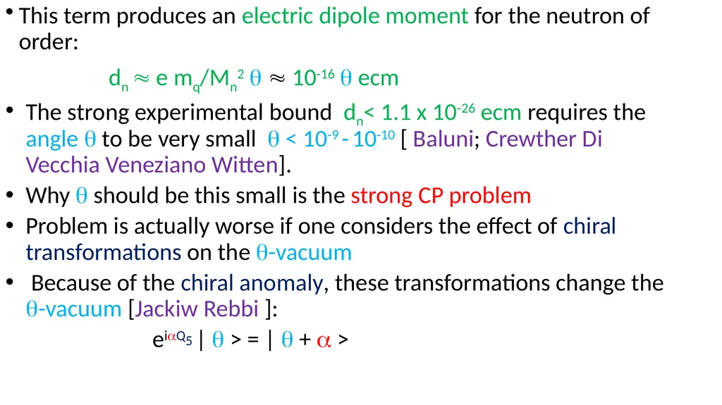Axions and Cosmology Roberto Peccei UCLA KAERU - slide 4 of 35