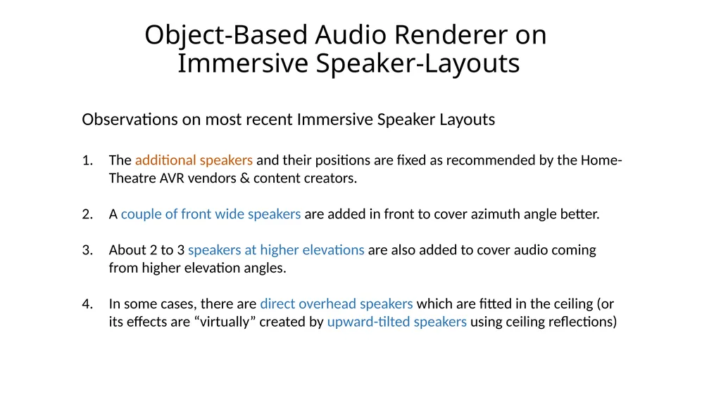 Object-Based Audio: A Signal Processing Overview - slide 24 of 34