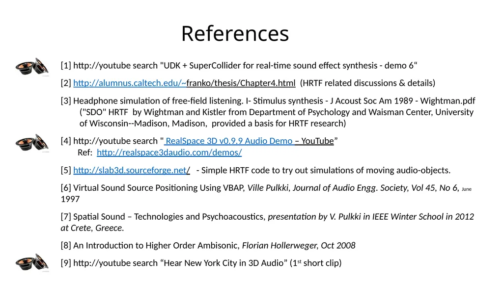 Object-Based Audio: A Signal Processing Overview - slide 34 of 34