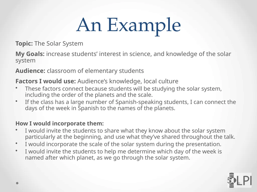 Sharing Planetary Science Making Planetary Science - slide 11 of 13