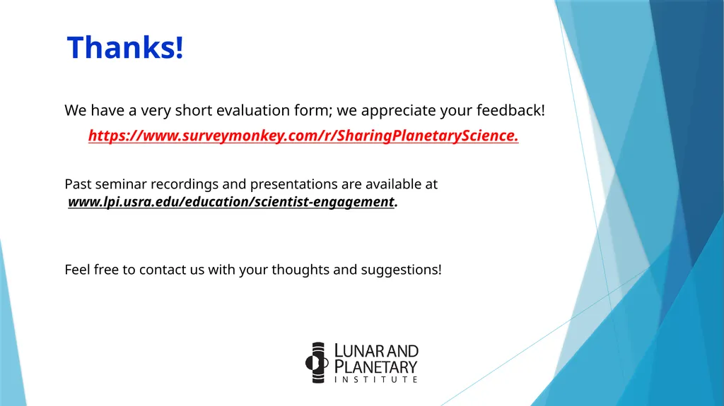 Sharing Planetary Science De-Jargoning Your Talks - slide 12 of 12