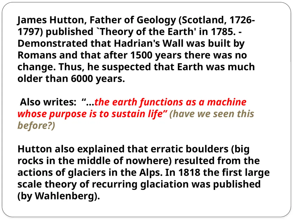 The Development of Geology Where the Hell do Rocks - slide 9 of 12