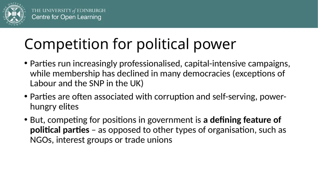 Democracy in Theory and Practice 5. Modern - slide 25 of 39