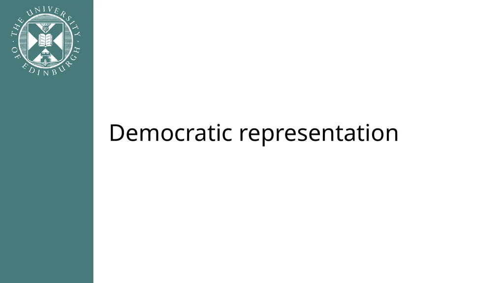 Democracy in Theory and Practice 5. Modern - slide 29 of 39