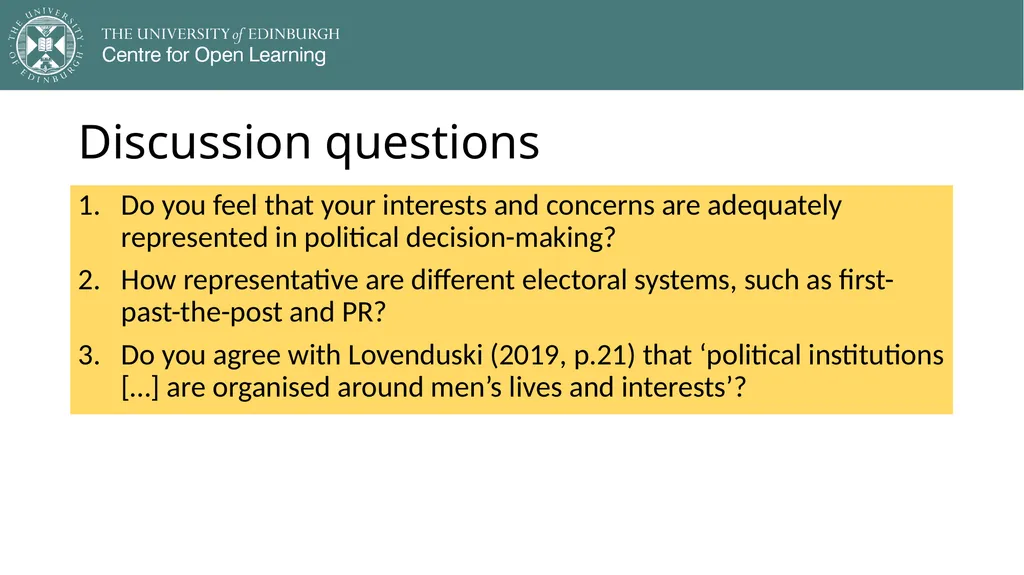 Democracy in Theory and Practice 5. Modern - slide 36 of 39