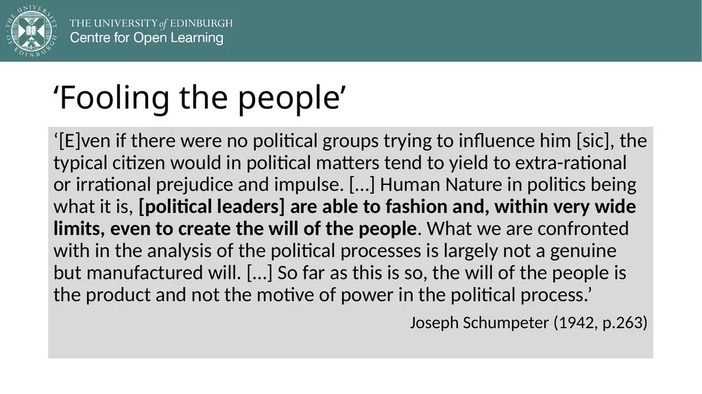 Democracy in Theory and Practice 5. Modern - slide 28 of 39