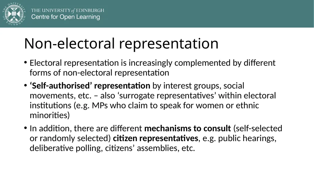 Democracy in Theory and Practice 5. Modern - slide 33 of 39