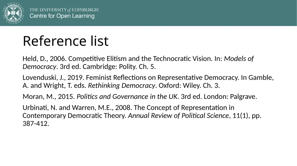 Democracy in Theory and Practice 5. Modern - slide 37 of 39