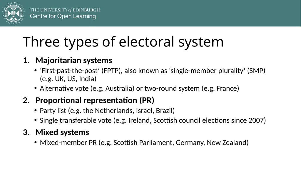 Democracy in Theory and Practice 5. Modern - slide 14 of 39