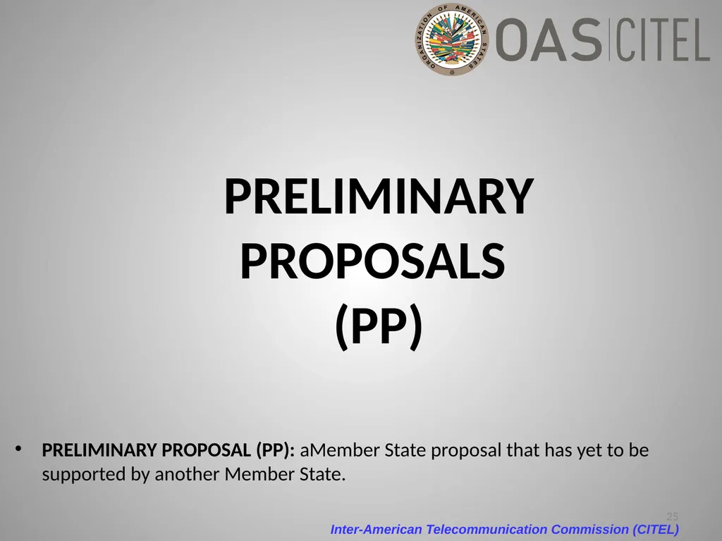 Inter-American Telecommunication Commission - slide 25 of 84