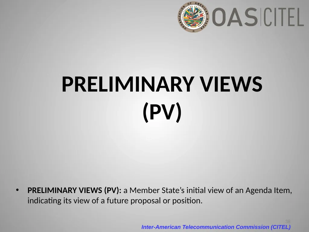 Inter-American Telecommunication Commission - slide 38 of 84