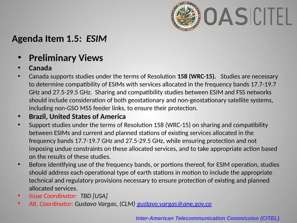 Inter-American Telecommunication Commission - slide 42 of 84