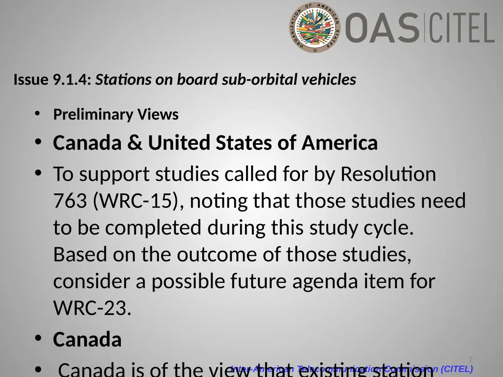 Inter-American Telecommunication Commission - slide 7 of 84
