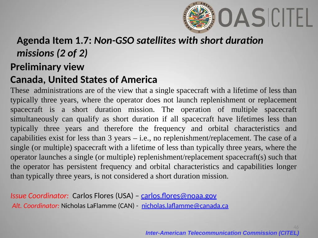Inter-American Telecommunication Commission - slide 46 of 84