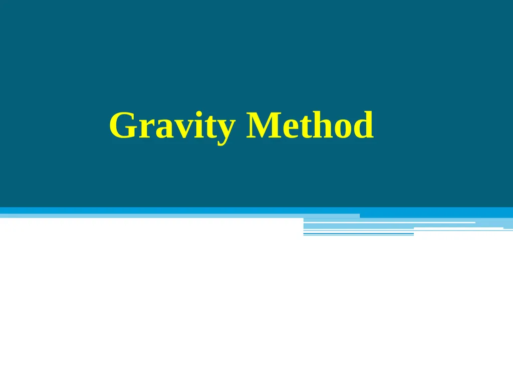 Gravity Method Geophysics (Definition) Geophysics - slide 1 of 25